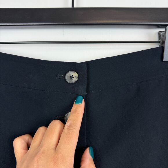 Wilfred Aritzia Button Front Mini Skirt Black Dressy Polyester - 8 - Picture 2 of 9